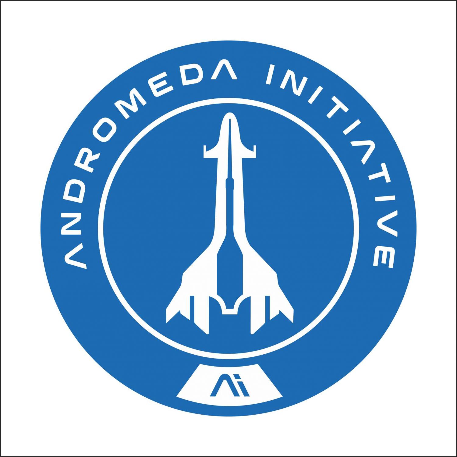 Векторный логотип Andromeda Initiative в круге