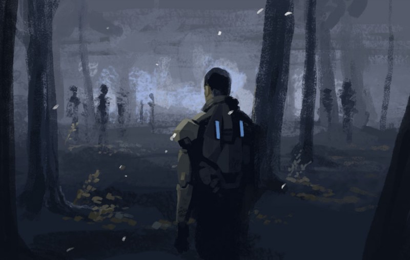 Ночные кошмары капитана Шепарда в Mass Effect 3 - рисунок от kleineherz