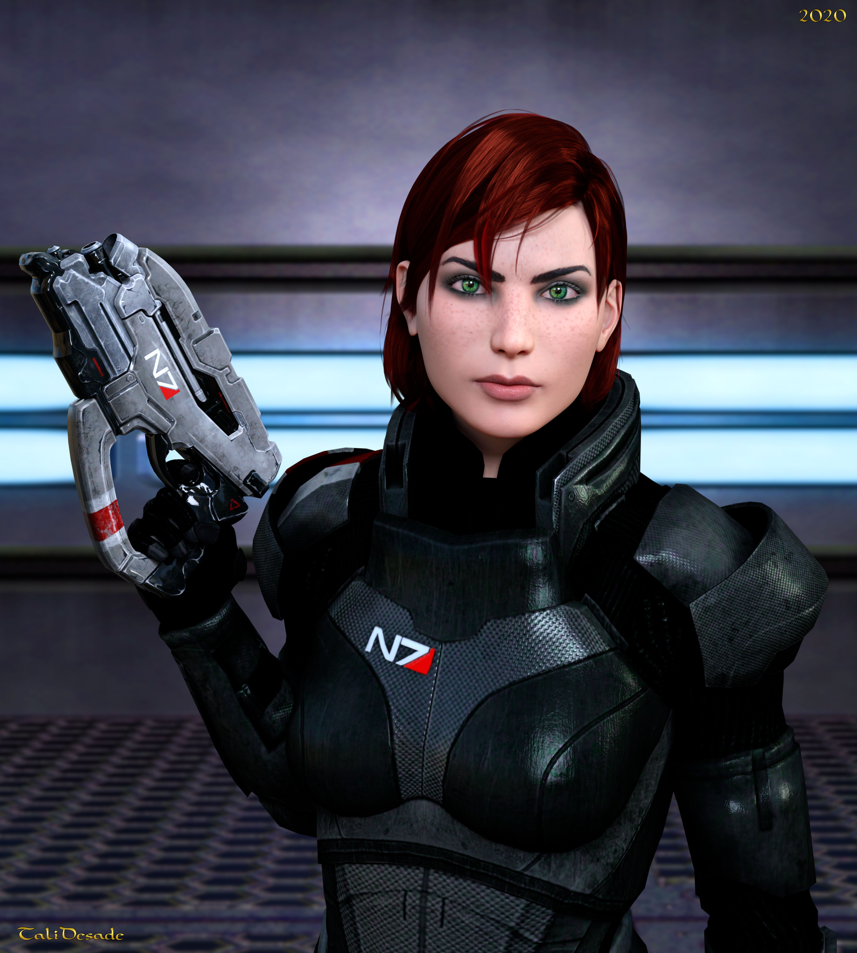 Шепард Фан арт Mass Effect 3