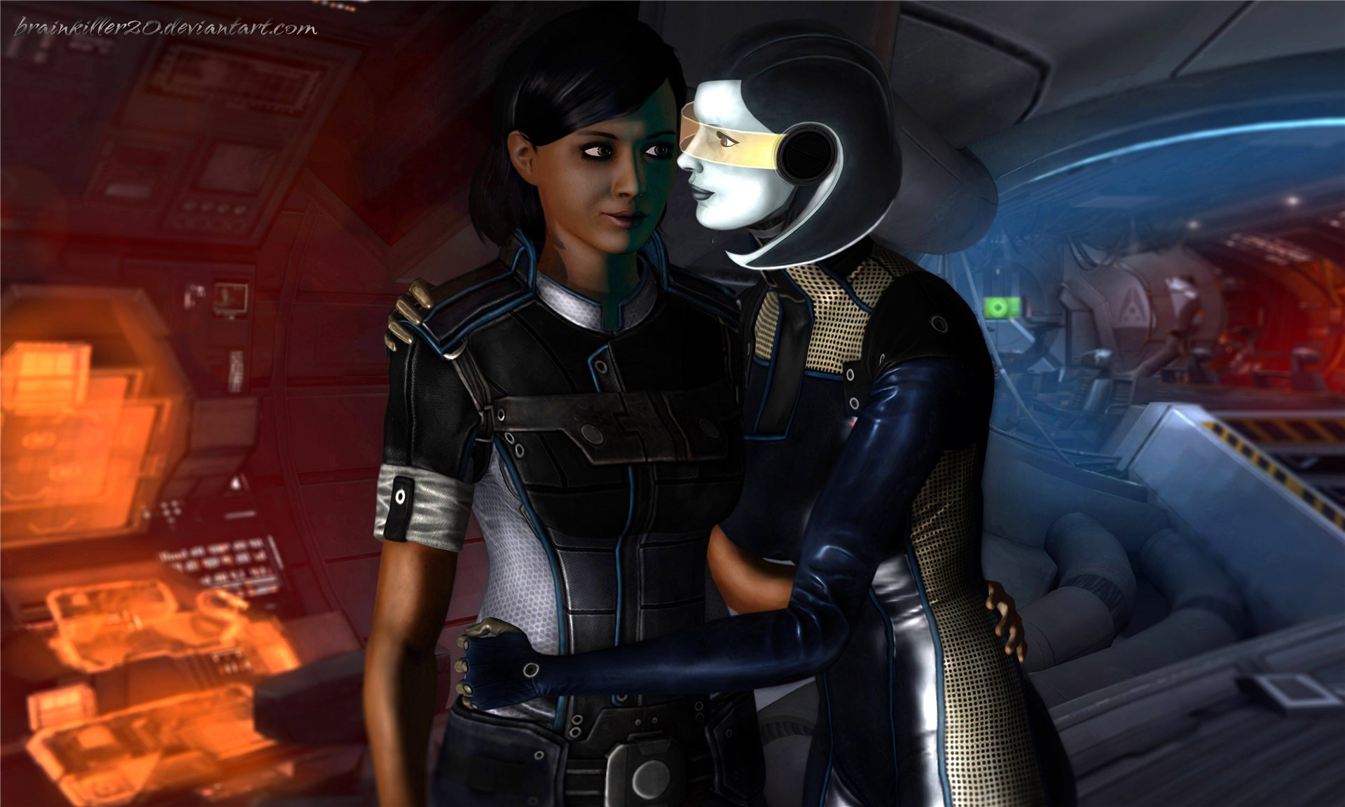Саманта Трейнор и СУЗИ Фан арт Mass Effect 3