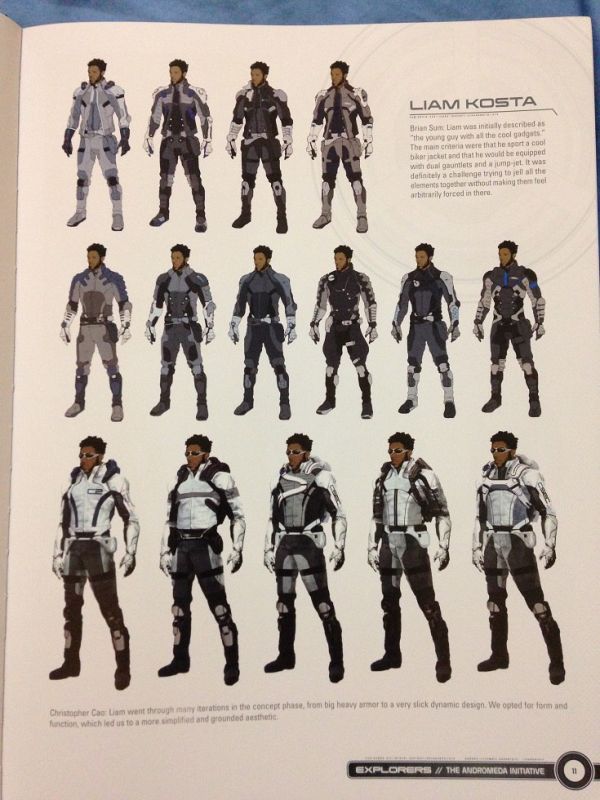 Концепт-арт Лиама Косты на скриншоте артбука The Art of Mass Effect: Andromeda