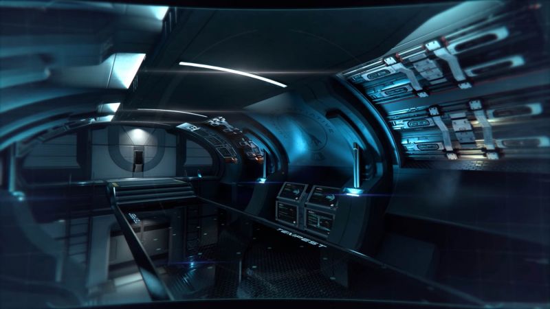 Второй уровень палубы исследовательского корабля "Буря" - скриншот из инструктажа Andromeda Initiative