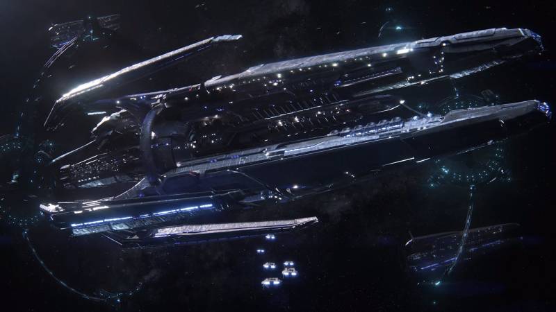 Скриншот корабля-ковчега из Mass Effect: Andromeda