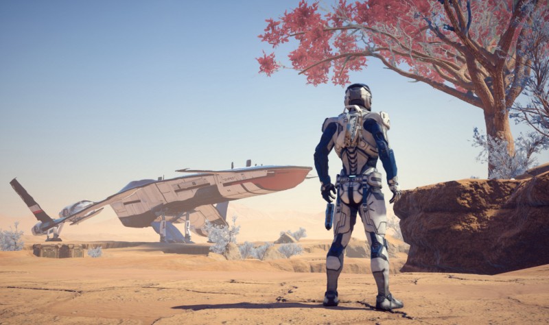 Герой Масс Эффект: Андромеда Райдер и его корабль Буря - новый скриншот от BioWare