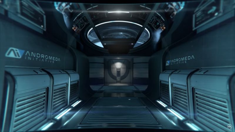 Палуба исследовательского корабля "Буря" - скриншот из инструктажа Andromeda Initiative
