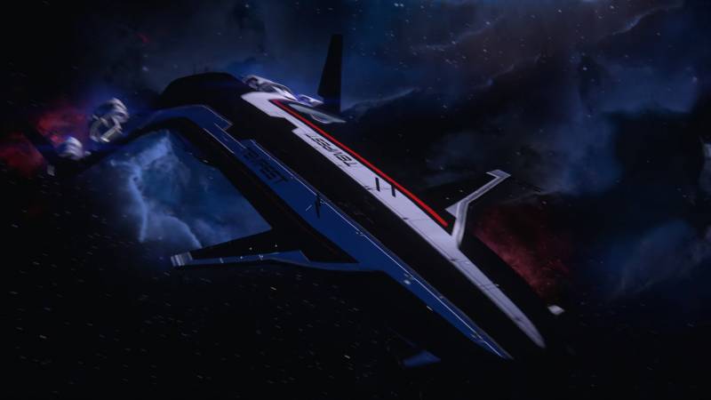 Скриншот нового корабля главного героя Масс Эффект: Андромеда - Tempest (Буря)