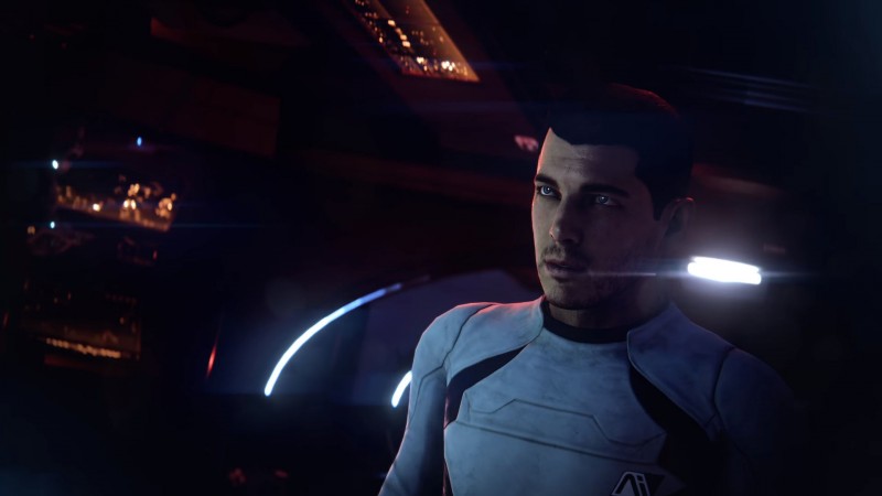 Скотт Райдер (Scott Ryder) на корабле Буря в Масс Эффект Андромеда - скриншот