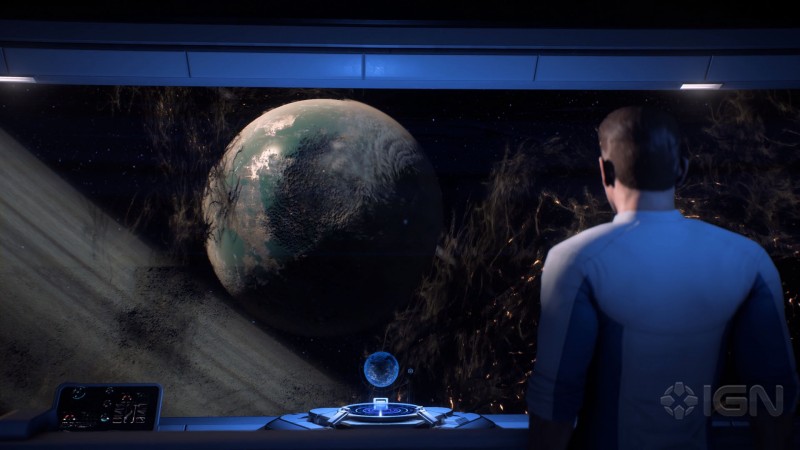 Скотт Райдер смотрит на Золотой Мир Хабитат-7, скриншот