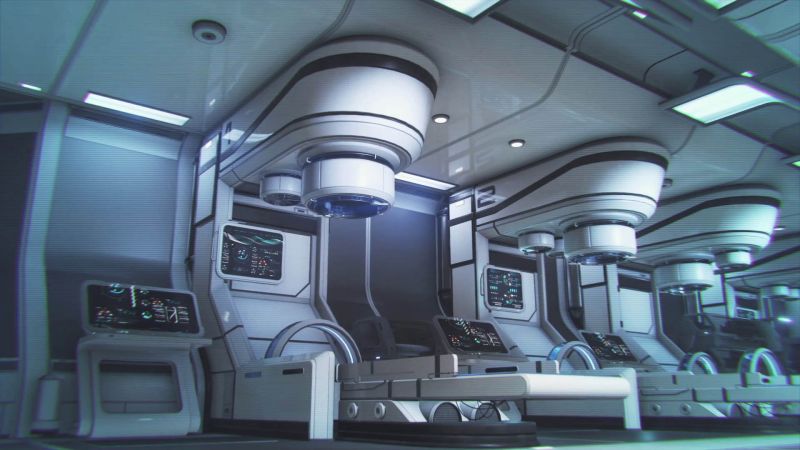 Медицинский центр на станции Нексус - скриншот из инструктажа Масс Эффект Андромеда