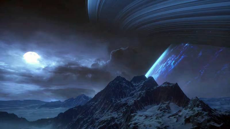 Скриншот горного ландшафта Mass Effect: Andromeda