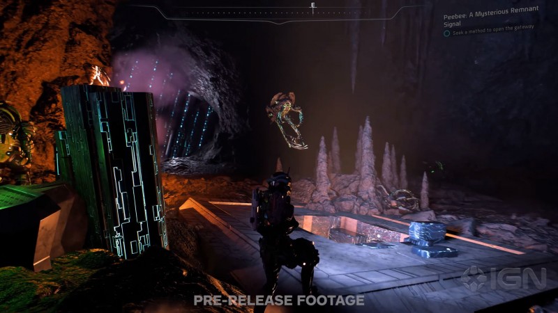 Сара Райдер выпустила ремнанта - cкриншот из геймплейного видеоролика Mass Effect: Andromeda