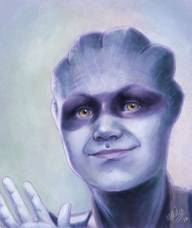 Портрет аз из Mass Effect: Andromeda - рисунок от художника atarial