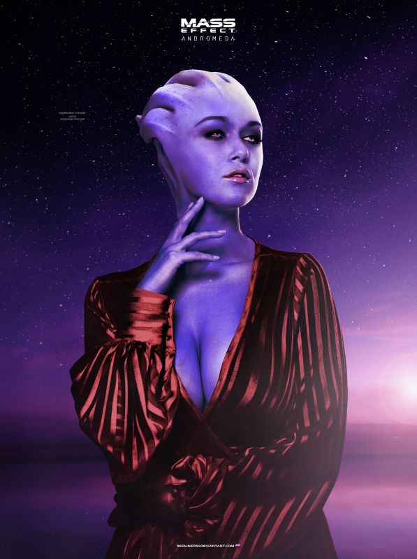 Одинокая азари из Mass Effect: Andromeda от redliner91