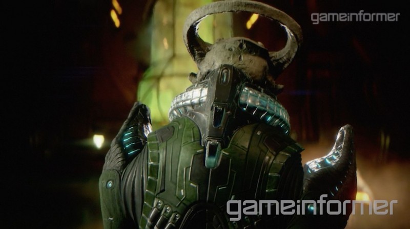 Скриншот главного антагониста Mass Effect: Andromeda, одного из представителей новой расы - кеттов (kett)