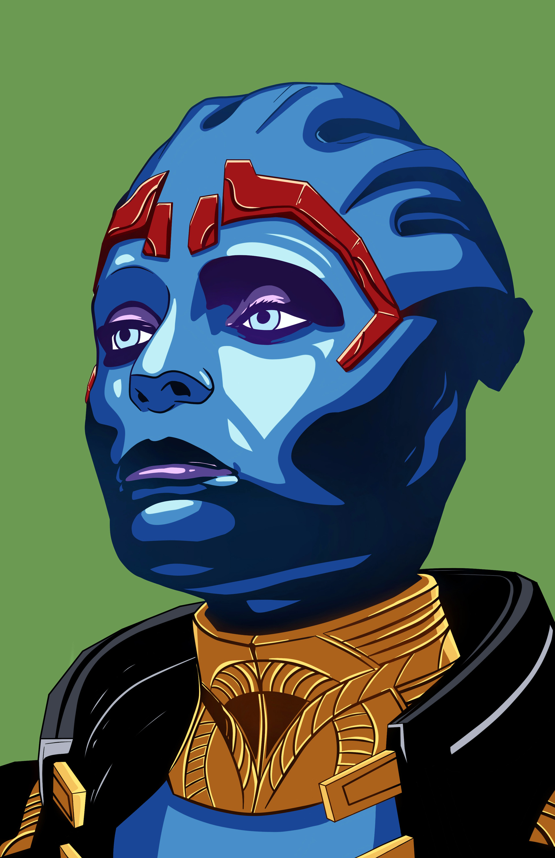 Самара - Фан арт Mass Effect 2
