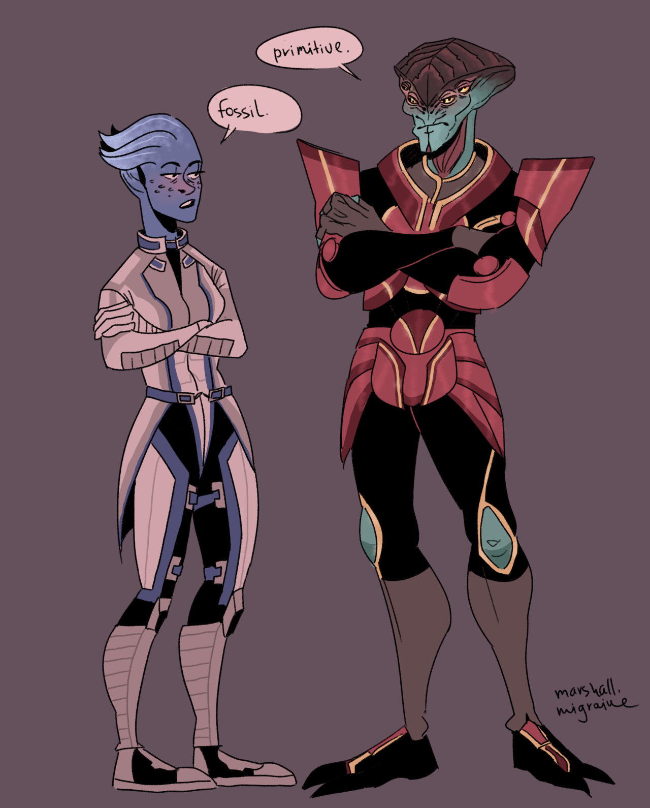 Лиара и Явик - Юмор Mass Effect 3.