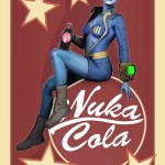 Лиара на плакате Nuka Cola