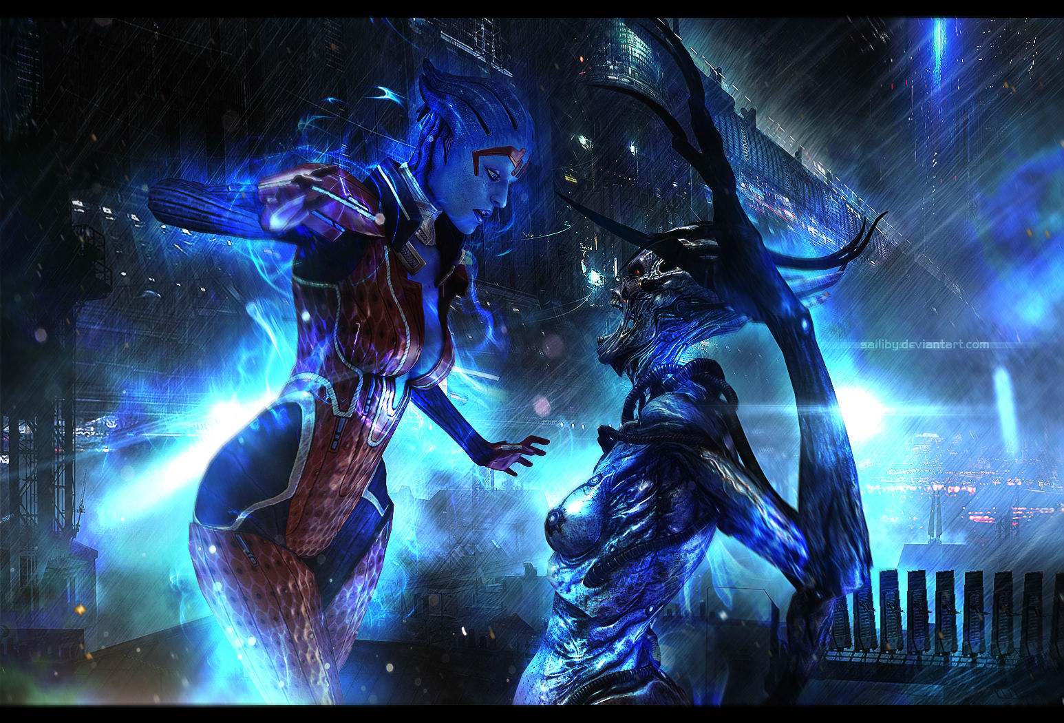 Самара - Фан-арт Mass Effect 3.