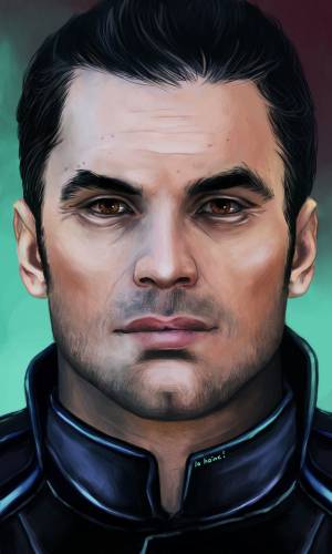 Портрет Кайдена Аленко из Mass Effect 3 от xla-hainex