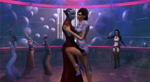 Шепард и Лиара танцуют танго