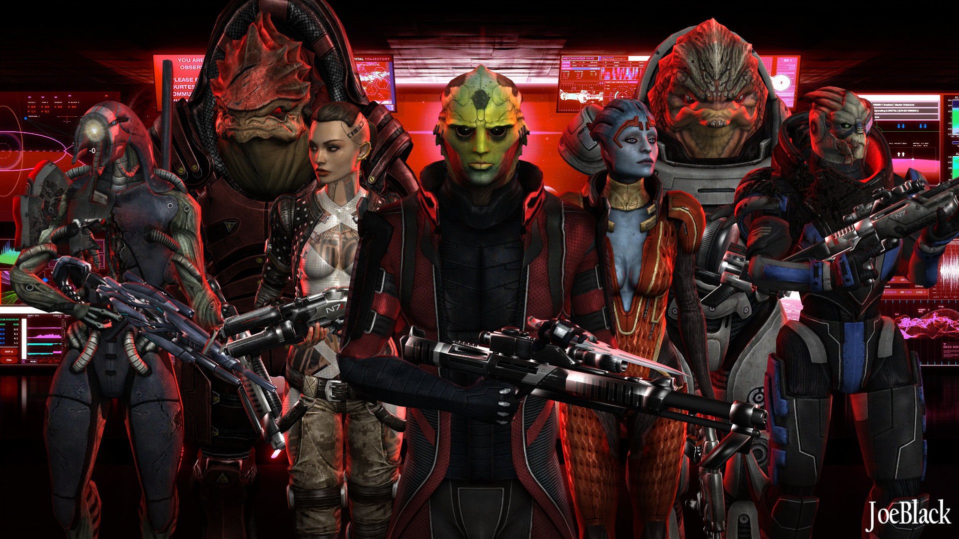 Команда - Фан-арт Mass Effect 3.