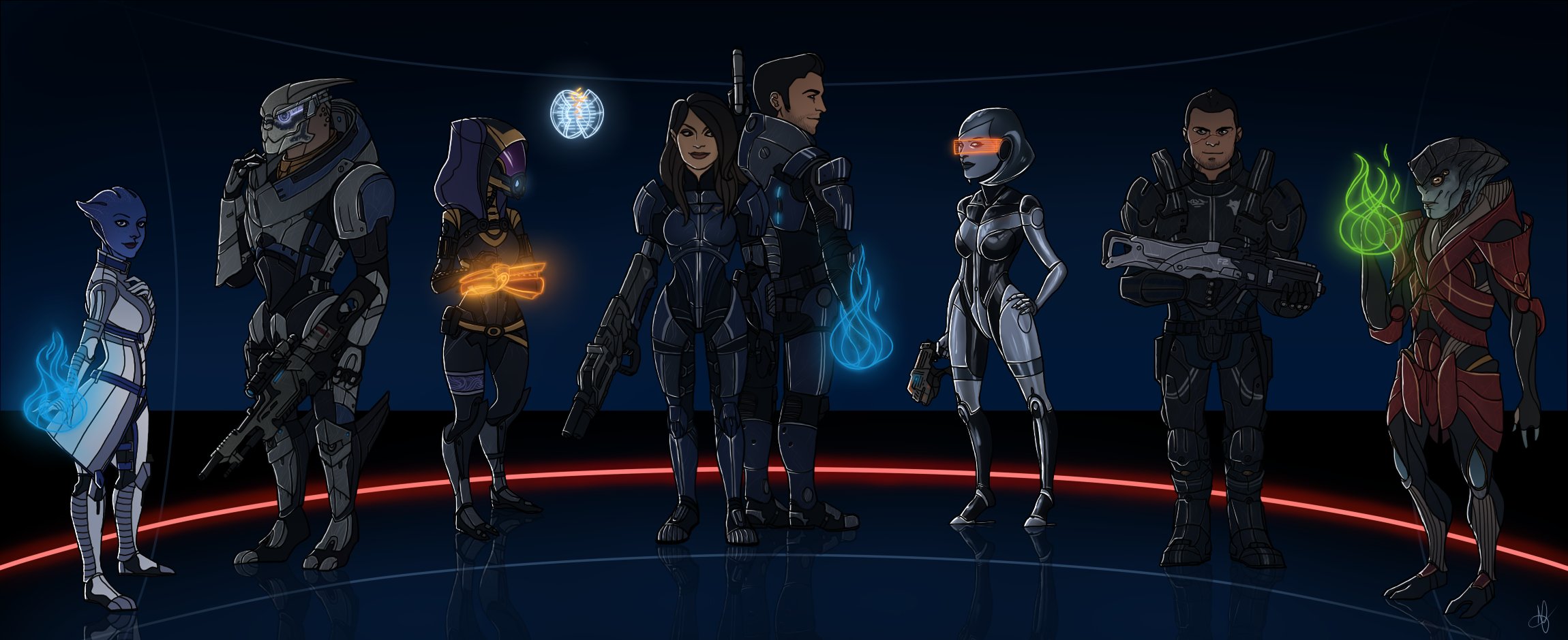 Команда Mass Effect 3 - Фан-арт Mass Effect 3.