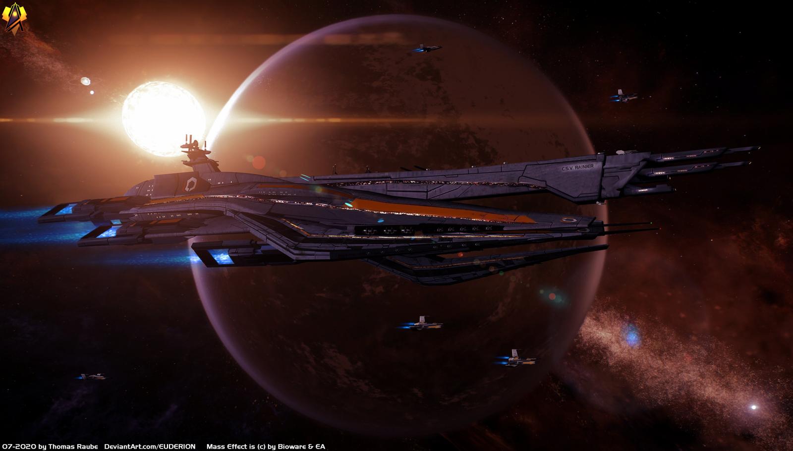 Дредноут Цербера "Рейнир" - Фан-арт Mass Effect 3