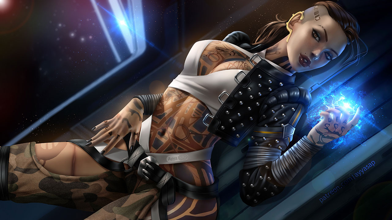 Подопытная Ноль - Фан-арт Mass Effect 3 