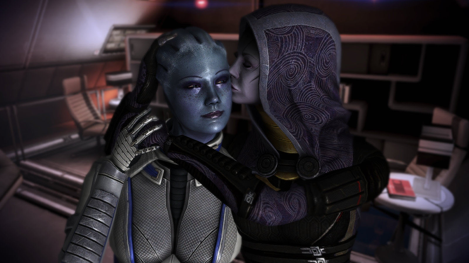 Лиара и Тали - Фан-арт Mass Effect 3.