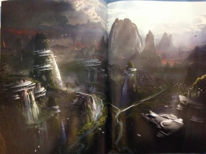 Концепт-арт локации на скриншоте артбука The Art of Mass Effect: Andromeda