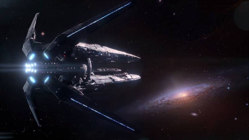 Корабль Гиперион (Hyperion) исследователей Андромеды из трейлера Mass Effect: Andromeda, посвященного Дню N7 2015