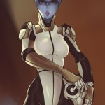 Азари из Mass Effect: Andromeda в полный рост
