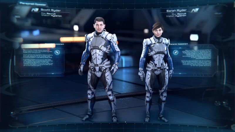 Скотт и Сара Райдер - главные герои Mass Effect Andromeda